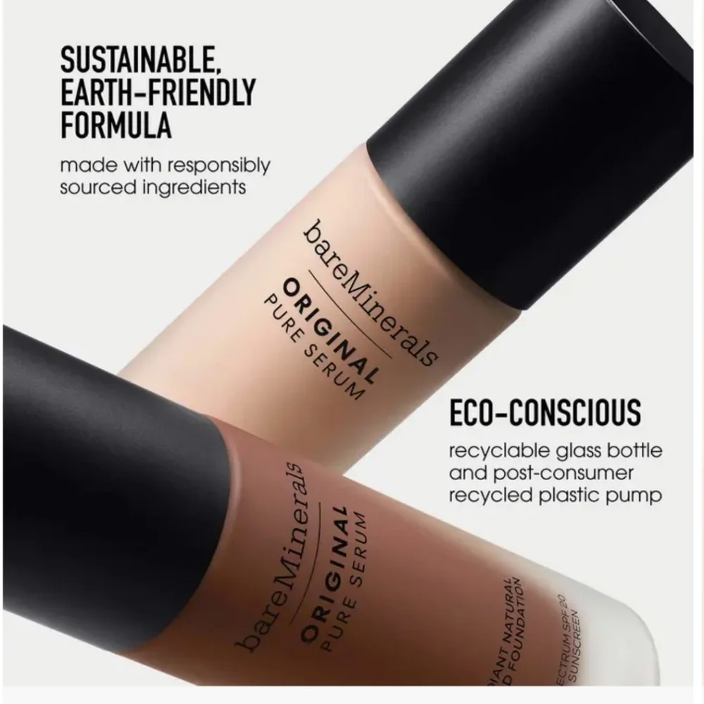 🌺BareMinerals Light Cool 2 Original Pure Serum Radiant Liquid Foundation